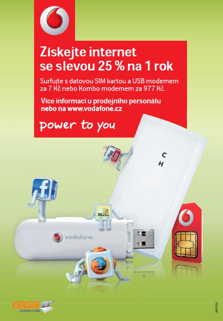 Vodafone internet s Kombo modemem