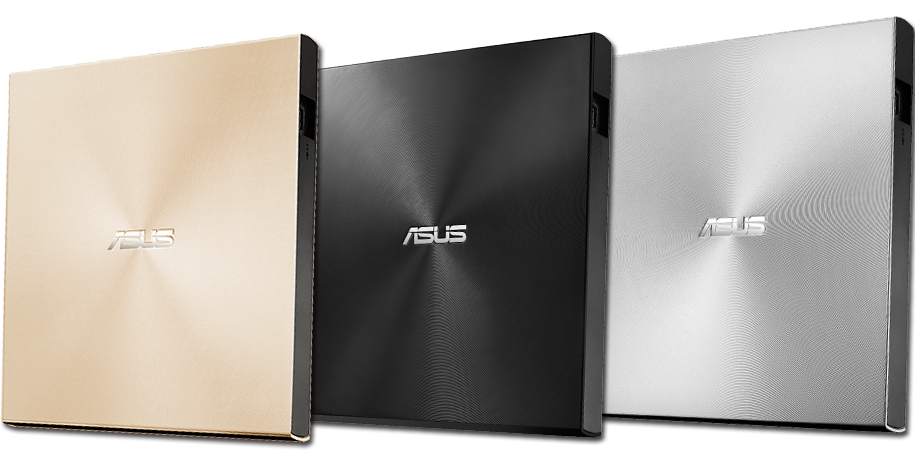 ASUS DVD ZenDrive U9M, External Slim DVD-RW, USB Type-C/Type-A, M-DISC, Black