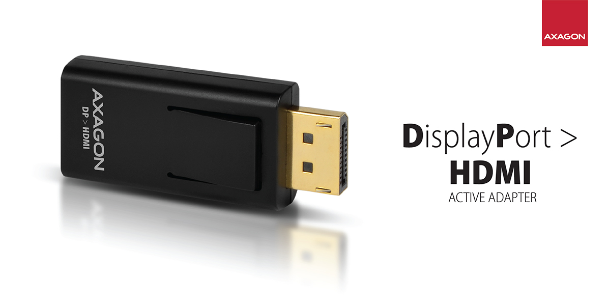 AXAGON RVD-HI, DisplayPort -> HDMI redukcia / adaptér, FullHD