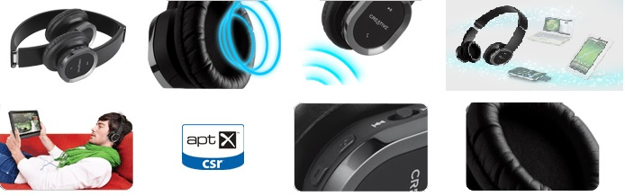Creative WP-450 Bluetooth Headphones with Mic