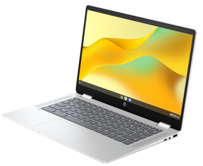 HP Chromebook x360 14b-cd0002na Glacial silver