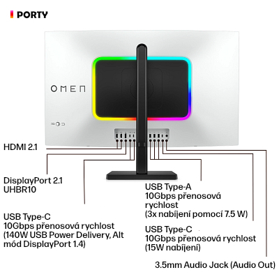 HP OMEN Transcend 31,5" UHD 240Hz OLED Gaming Monitor