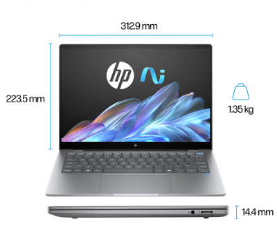 HP OmniBook X 14-fe0002nx Touch Meteor Silver