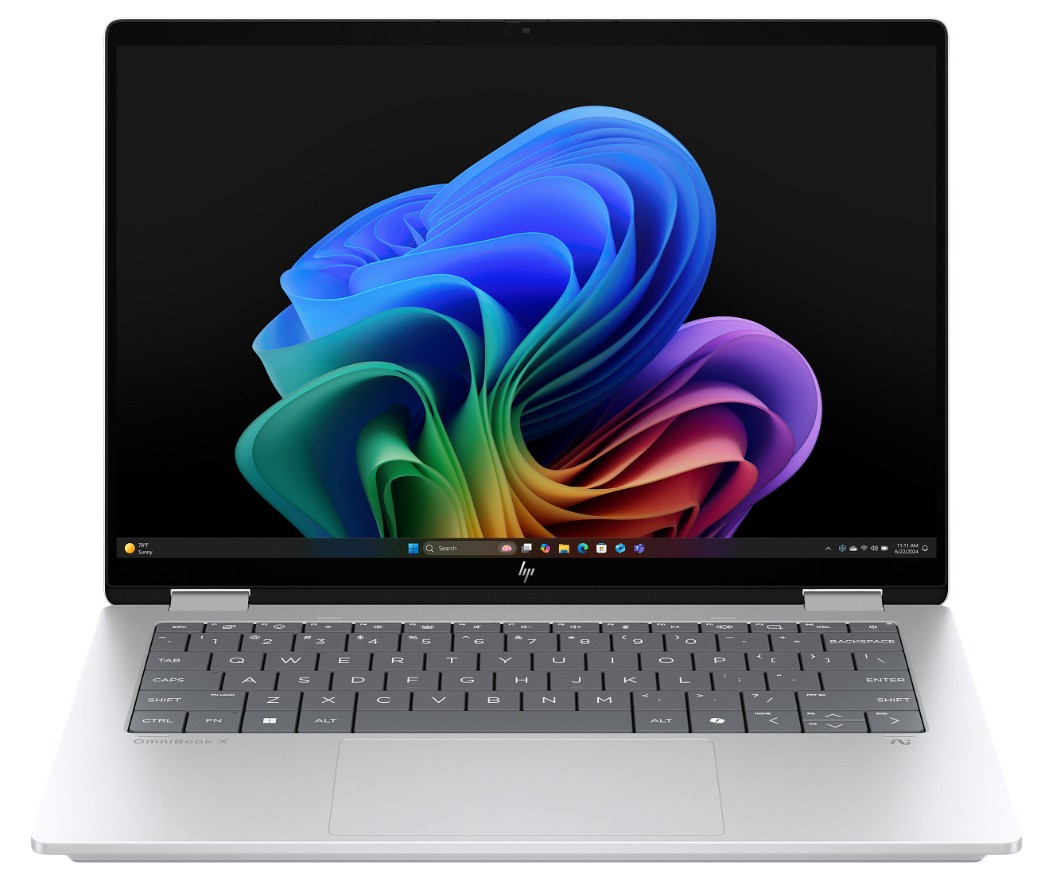 HP OmniBook X Flip 14-fk0648nz Glacier Silver