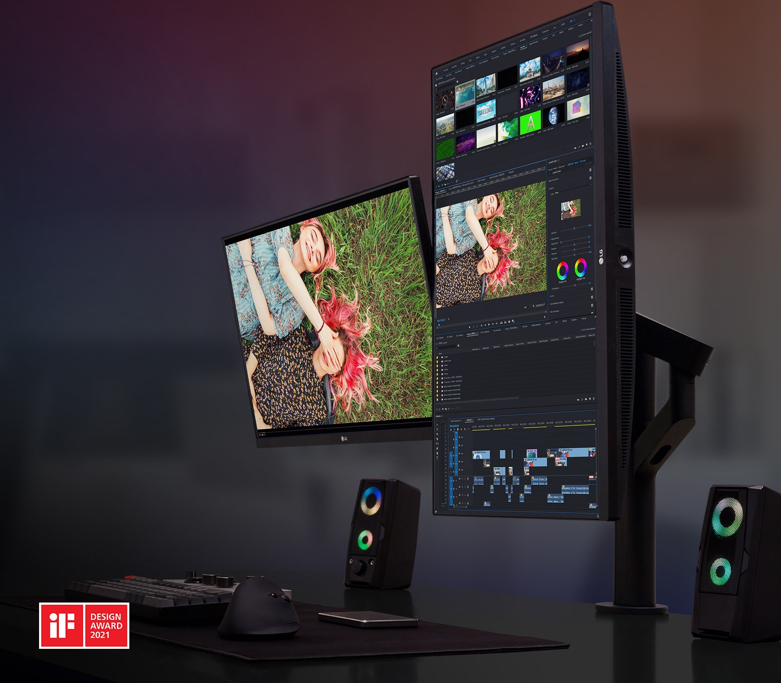 27" QHD Monitor Ergo Dual 27QP88D