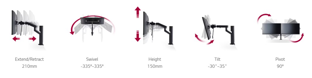27" QHD Monitor Ergo Dual 27QP88D