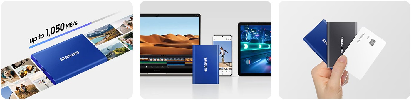 Samsung Externí SSD disk T7 1TB černá