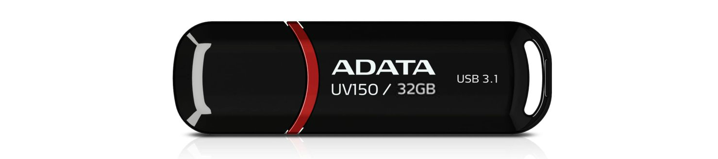ADATA DashDrive UV150 32GB USB 3.1 flashdisk, slim, černý